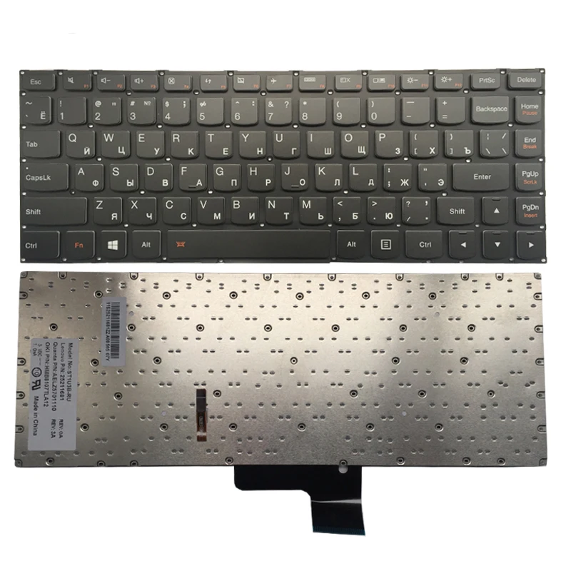 

New Backlit Russian Keyboard For Lenovo ideapad U430 U430P U330 U330P U330T RU Black With Backlight