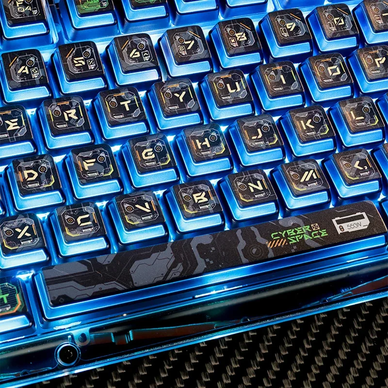 Колпачки для клавиатуры Piifox 550 Вт оригинальные прозрачные колпачки PBT с
