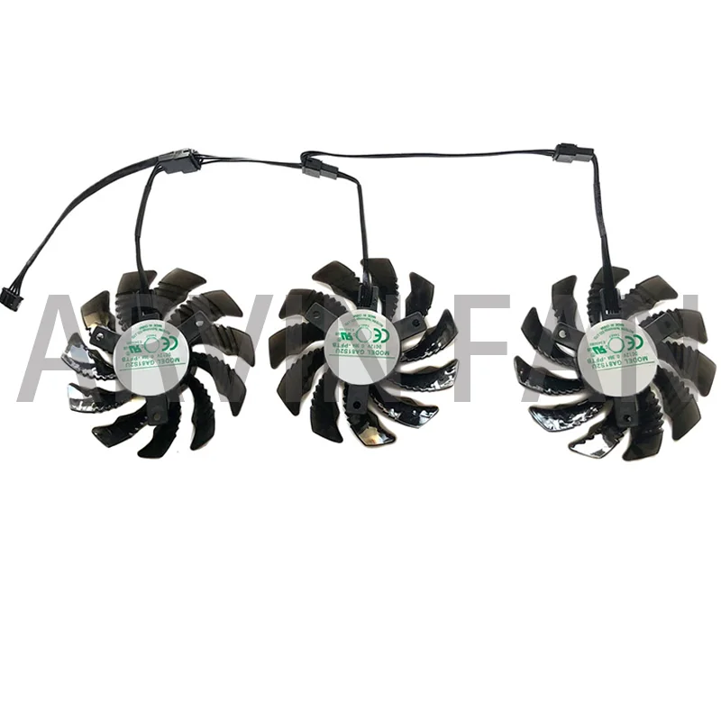 3 шт./комплект GA81S2U, кулер для графического процессора, для RTX 2080Ti WINDFORCE,RX 5700 5600 6700 XT, графическая карта, замена PLD08010S12HH T128010SU