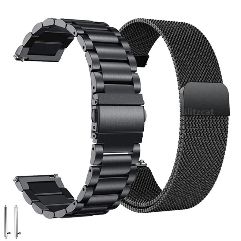 22mm Magnetic Metal Strap For Amazfit GTR 4 3 Pro 2 2e Bracelet Stainless Band For Stratos 2/3 Pace Wristband Correa