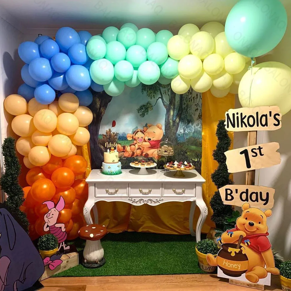 

1set Disney Winnie the Pooh Balloon Cartoon Foil Helium Blue Balloons Kids Toy Globos Happy Birthday Party Baby Shower Balloon