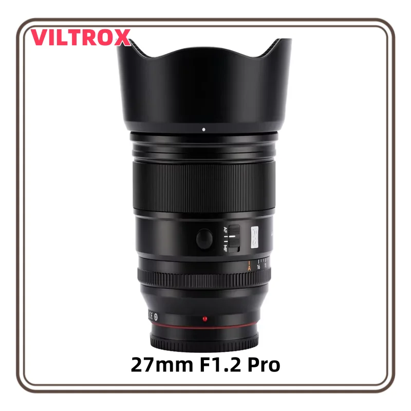 Широкоугольный объектив Viltrox 27 мм F1.2 Pro AF APS-C с автофокусом для Nikon Z30 Z50 Sony E ZVE10 Fujifilm