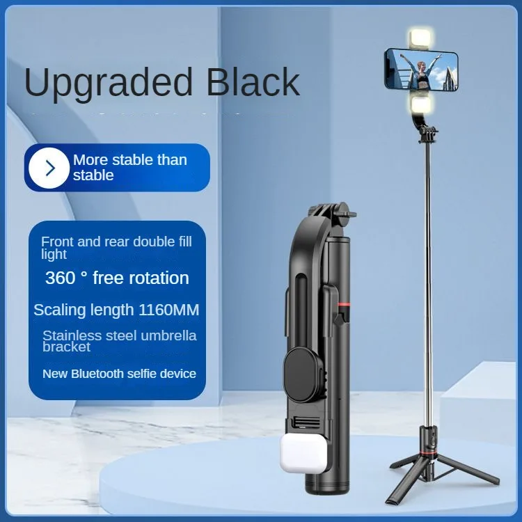

Wireless Bluetooth Selfie Stick Shooting Mobile Phone Holder Foldable Monopod Bracket For Huawei Samsung Iphone With Fill Light