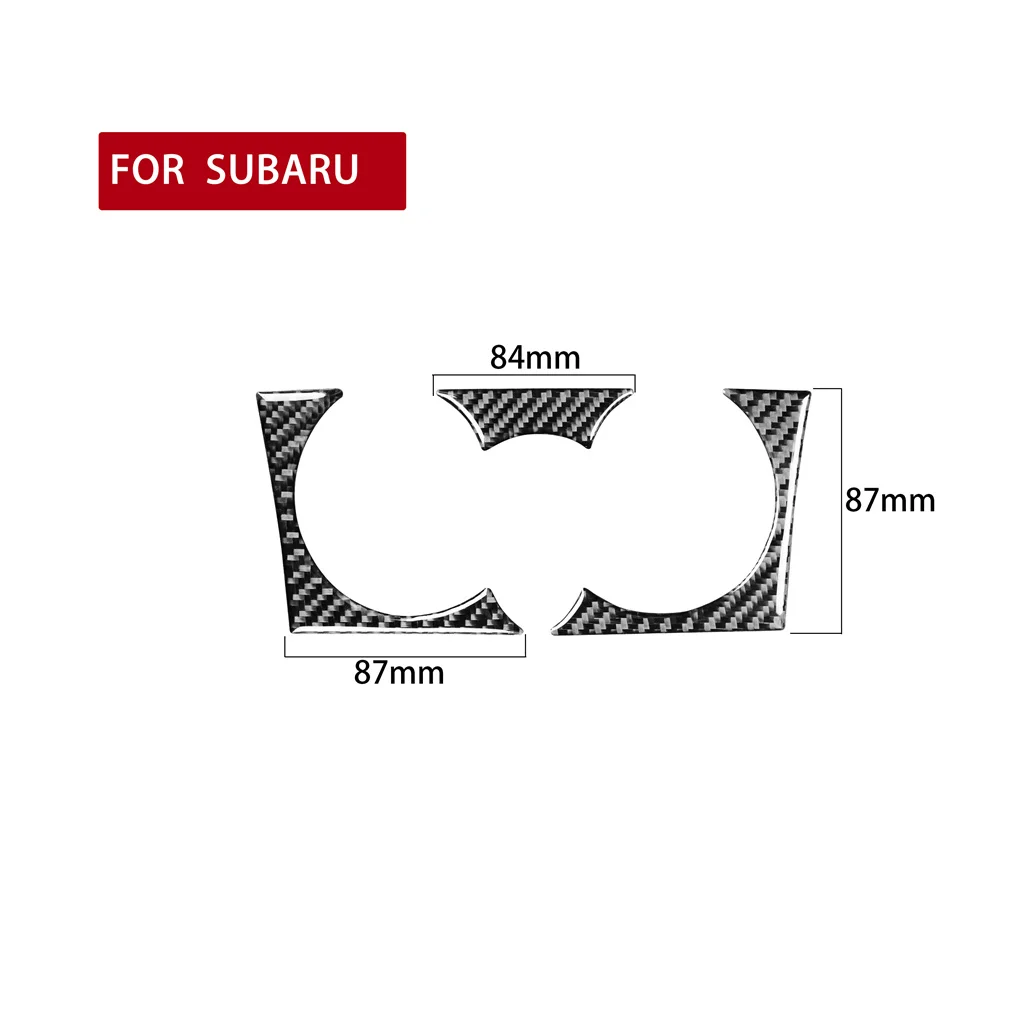 

For Subaru BRZ Toyota 86 17-19 Black Carbon Fiber Center Air Conditioning Sticker