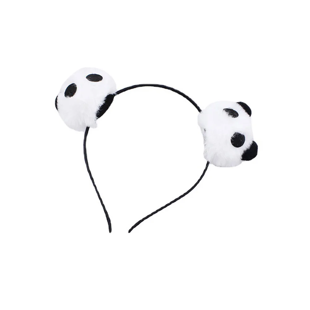 Ободок для волос плюшевый в виде панды девочек |