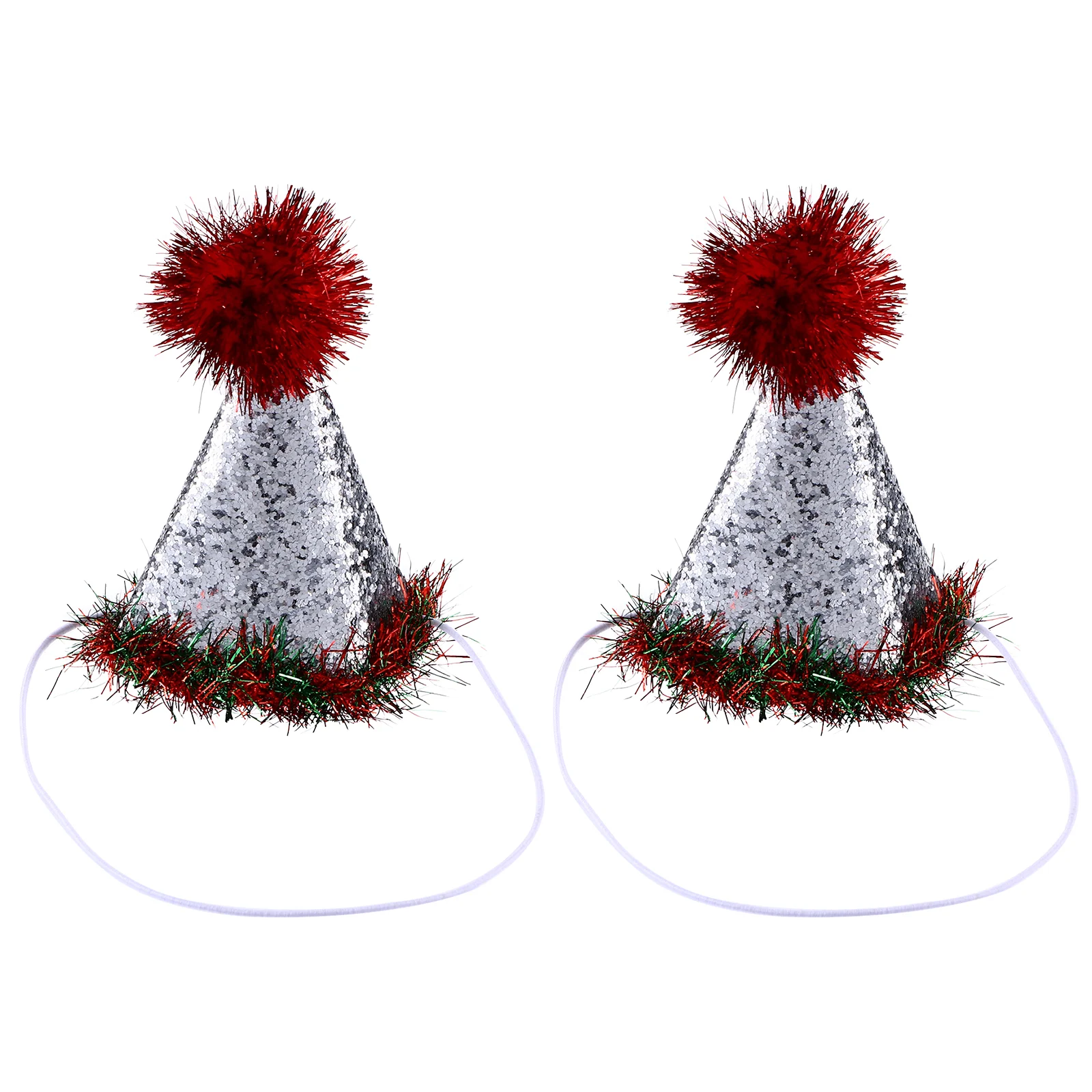 

2pcs Christmas Party Hats Decoration Puppy Hats Christmas Accessory
