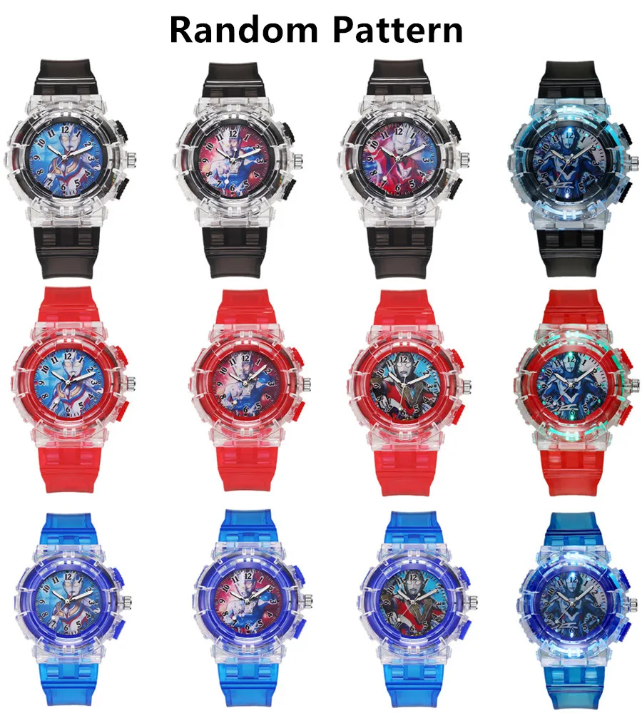 Модные детские светодиодные цифровые часы с силиконовым ремешком и светящимся