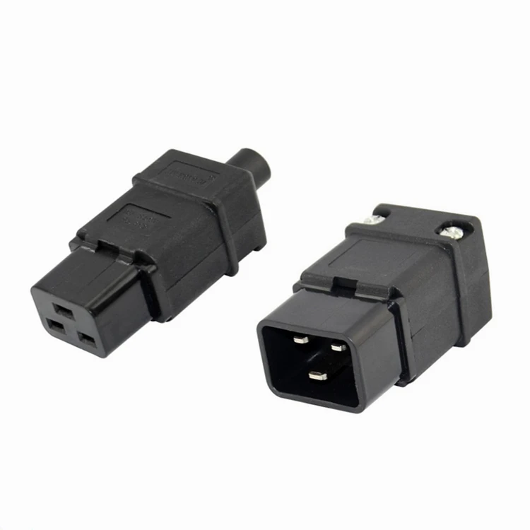 Универсальный Электрический кабель питания переменного тока 250 в 16 А IEC320 C20 C19, шнур, соединитель, внешний разъем PDU, съемная Проводная розетка, 3500 Вт