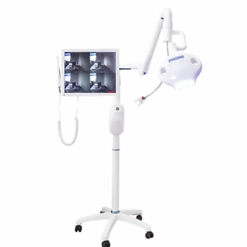 

OEM Factory Directly 2 in 1 Teeth Whitening Unit Accelerator LED Lamp With HD 17 inch Intra Oral Camera Equipment