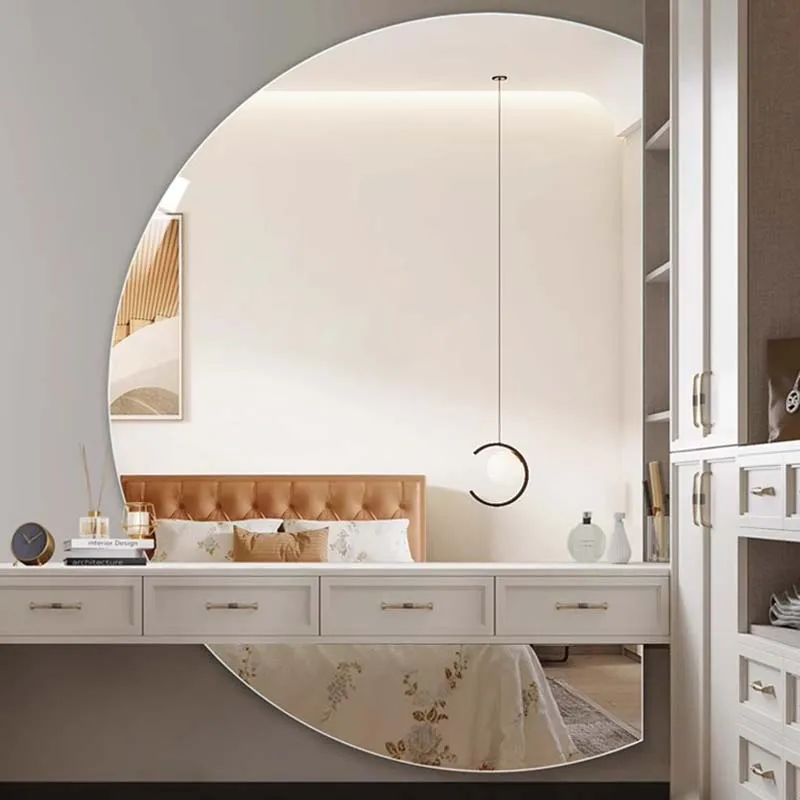 Роскошное настенное зеркало прическа дизайн большой размер корейское для душа