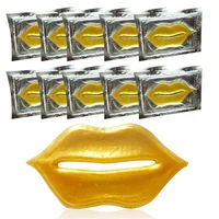30pcs beauty super lip plumper gold crystal collagen lip mask patches moisture essence wrinkle ance korean cosmetics skin care