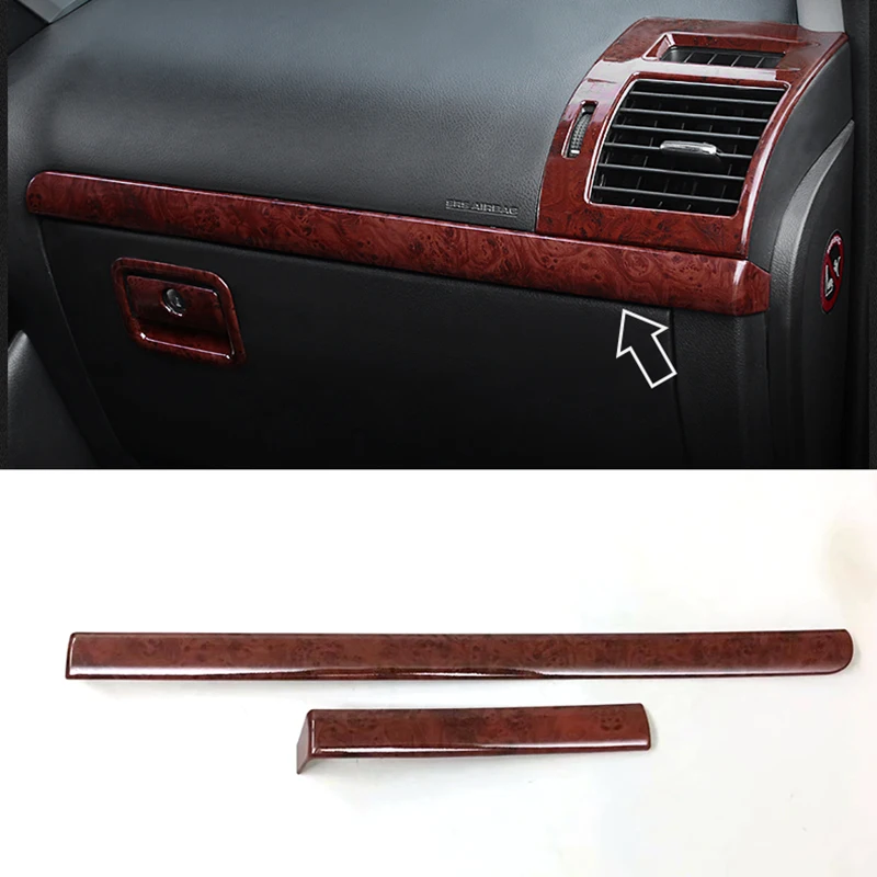 

Matte Chrome Inner Front Dashboard Center Control Cover Trim For Toyota Land Cruiser Prado FJ150 2010 - 2018 Fit Left hand drive