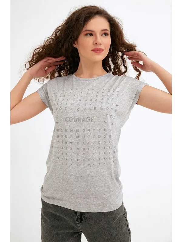 

Silvery Courage Printed Tshirt T Shirt Y2K Top Nostalgic Summer Women T-Shirt Anime Bluz