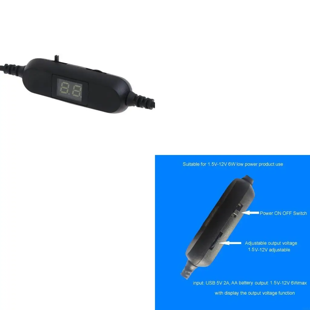 Фото Power Converter DC5V Emerinators Type C 5V3A до 1,5-12V LR03 Элиминаторы аккумулятора для батареи 1-8AAA 193A №1