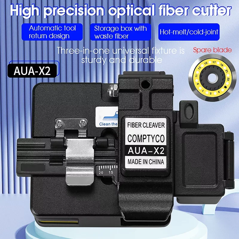 

FTTH High Precision cutting tool AUA-S2/X2 Optical Fiber Cleaver Cable Cutting Knife Fiber Cleaver