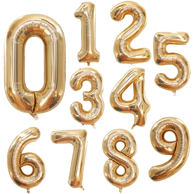Фольгированные воздушные шары Globo 40 дюймов 0-9