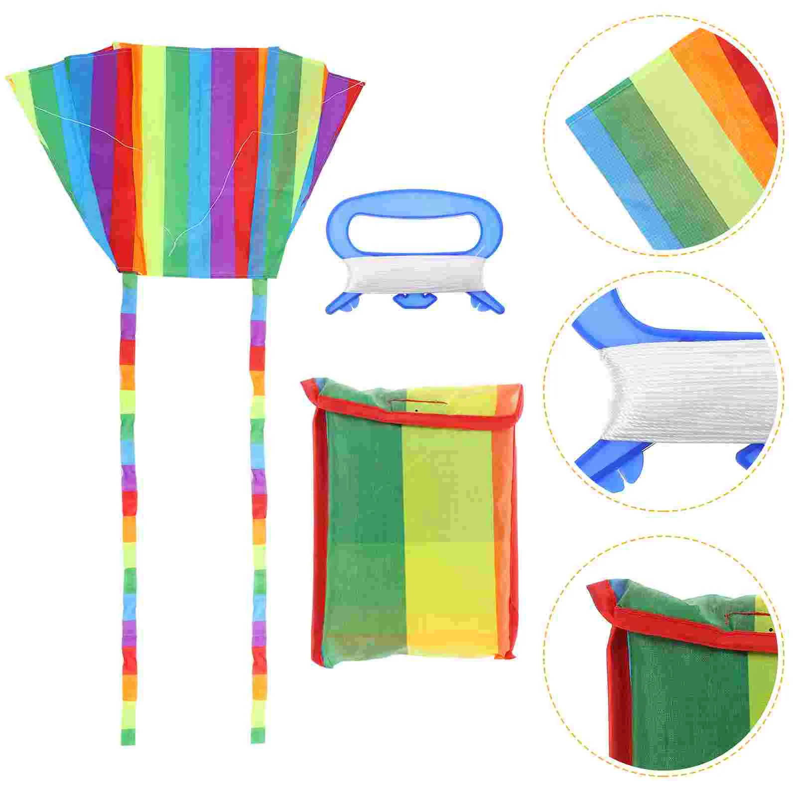 

1 Set Kids Cartoon Kites Easy to Fly Long Tail Kites for Outdoor Games