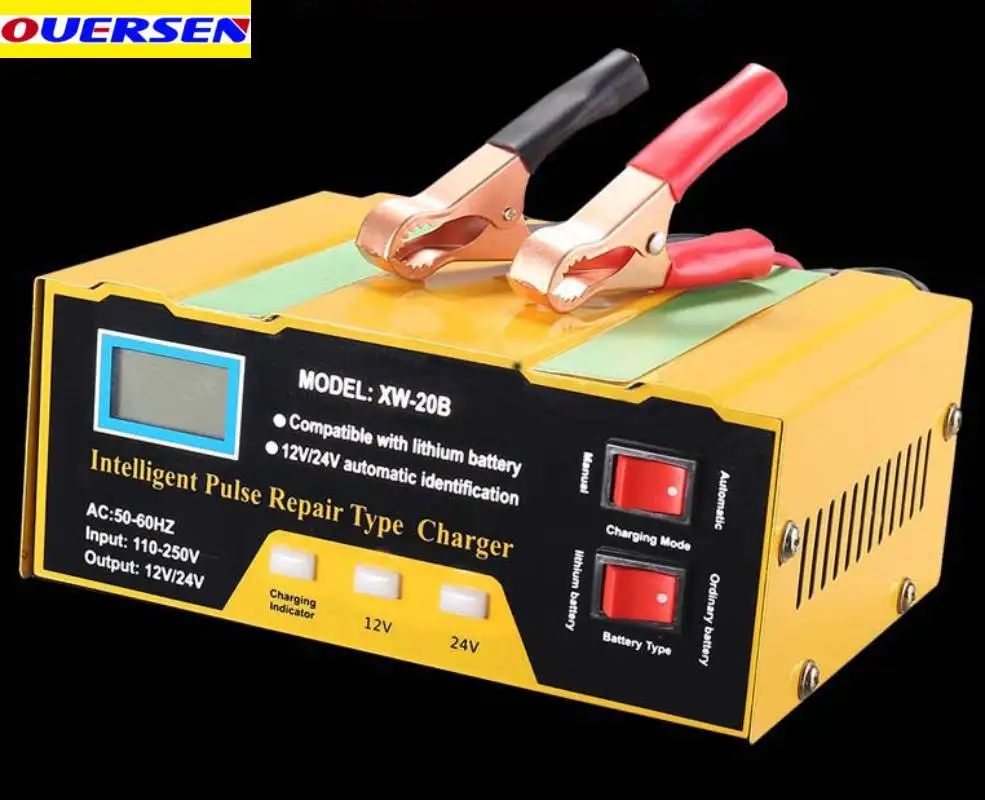 

Новинка 2022, полностью автоматическое автомобильное зарядное устройство для аккумуляторов Вт, 12 В, 10 А, 24 В, а, умное быстрое зарядное устройс...