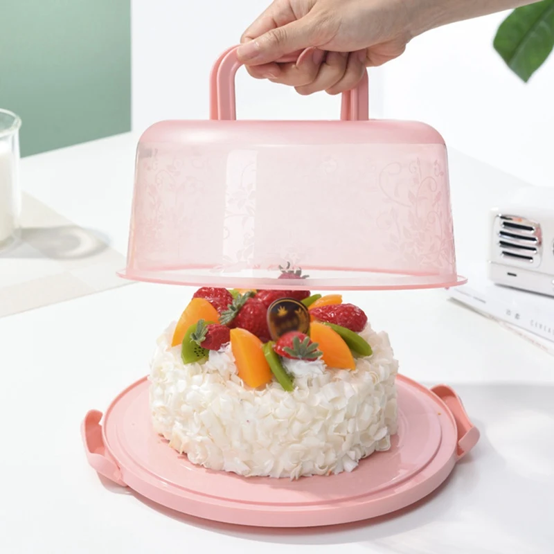 

Portable Cake Box Reusable Food Fresh-keeping Box Refrigerator Fresh-keeping Box Fruits Vegetables Storage Boxs With Handle