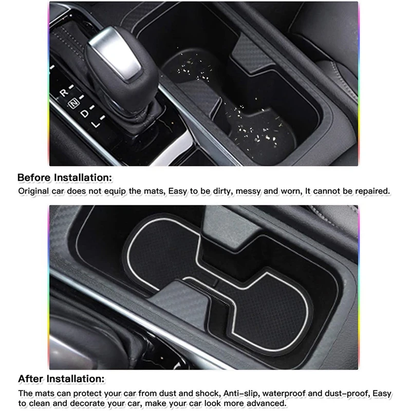 Коврик для автомобильного дверного слота нескользящий внутренний подходящий