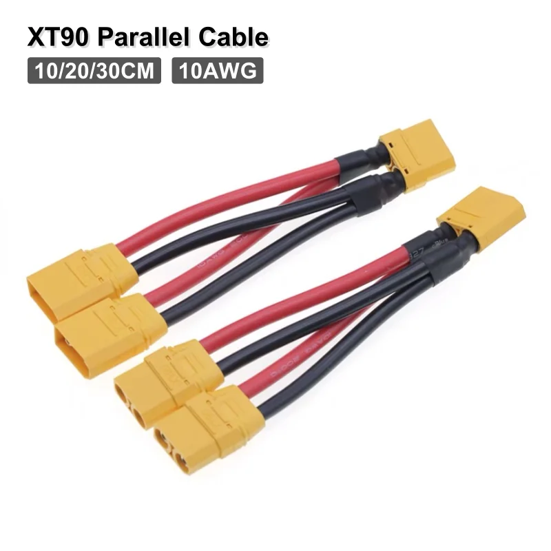 XT90 параллельный кабель для зарядки аккумулятора 10AWG Y-разветвитель двойной