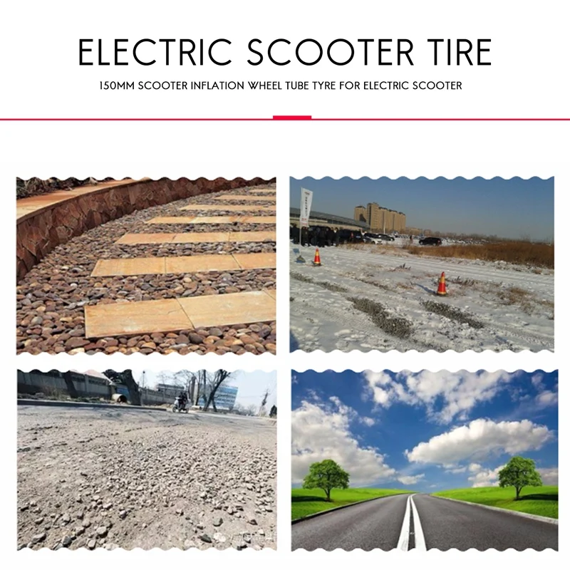 6X1 1/4 шина 150 мм скутер накачивающее колесо трубчатая для электрического скутера
