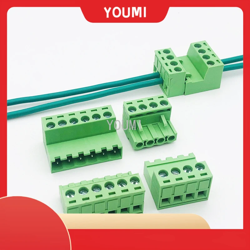 Клеммная колодка 15EDGRK для стыковой сварки 5 08 мм 2/3/4/5/6/7/8/10/12P штекер + гнездо