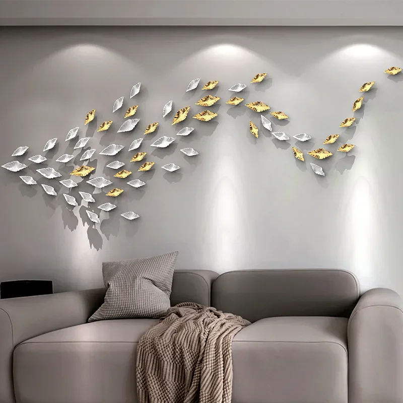 

Wall Decoration Art Leaf Wall Hanging Living Room Bedroom Wall Decoration Pendant Soft Decoration Creative Wall Decoration