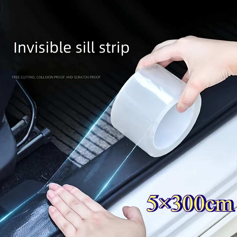 

Универсальная Защитная Лента Для Кромки Автомобильной Двери 5x300 См, Противоударная Полоса Для Переднего И Заднего Бампера