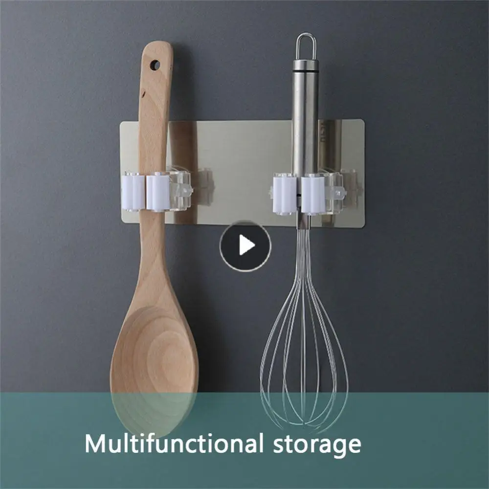 

Настенный органайзер для швабры, держатель для швабры, вешалка для щетки, метлы, стеллаж для хранения, кухонный инструмент, подвесные крючки...