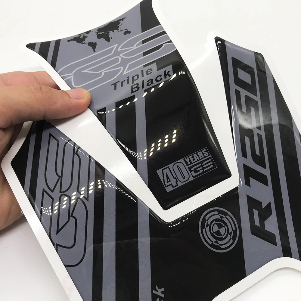 For BMW R1250GS R 1250 GS Triple Black Edition 2020-UP 3D Resin Tank Pad Protection Decals | &amp Stickers