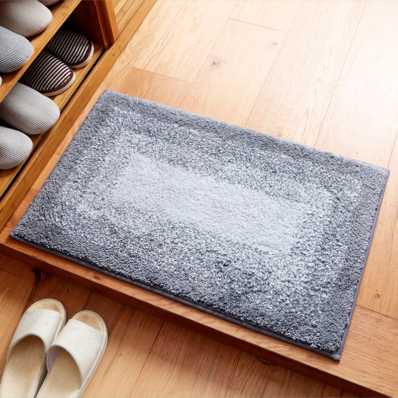 

Gradient Water-absorbent Non-slip Stain Resistant Floor Mat Entrance Bathroom Toilet Living Room Kitchen Foot Rug Home Decor