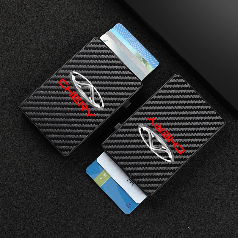 

Anti-theft Carbon Fiber Bank Credit Pop Up ID Card Holder For Chery Tiggo 8 Arrizo 5 pro gx 5x eQ7 Chery tiggo 7 Pro 2020 Car