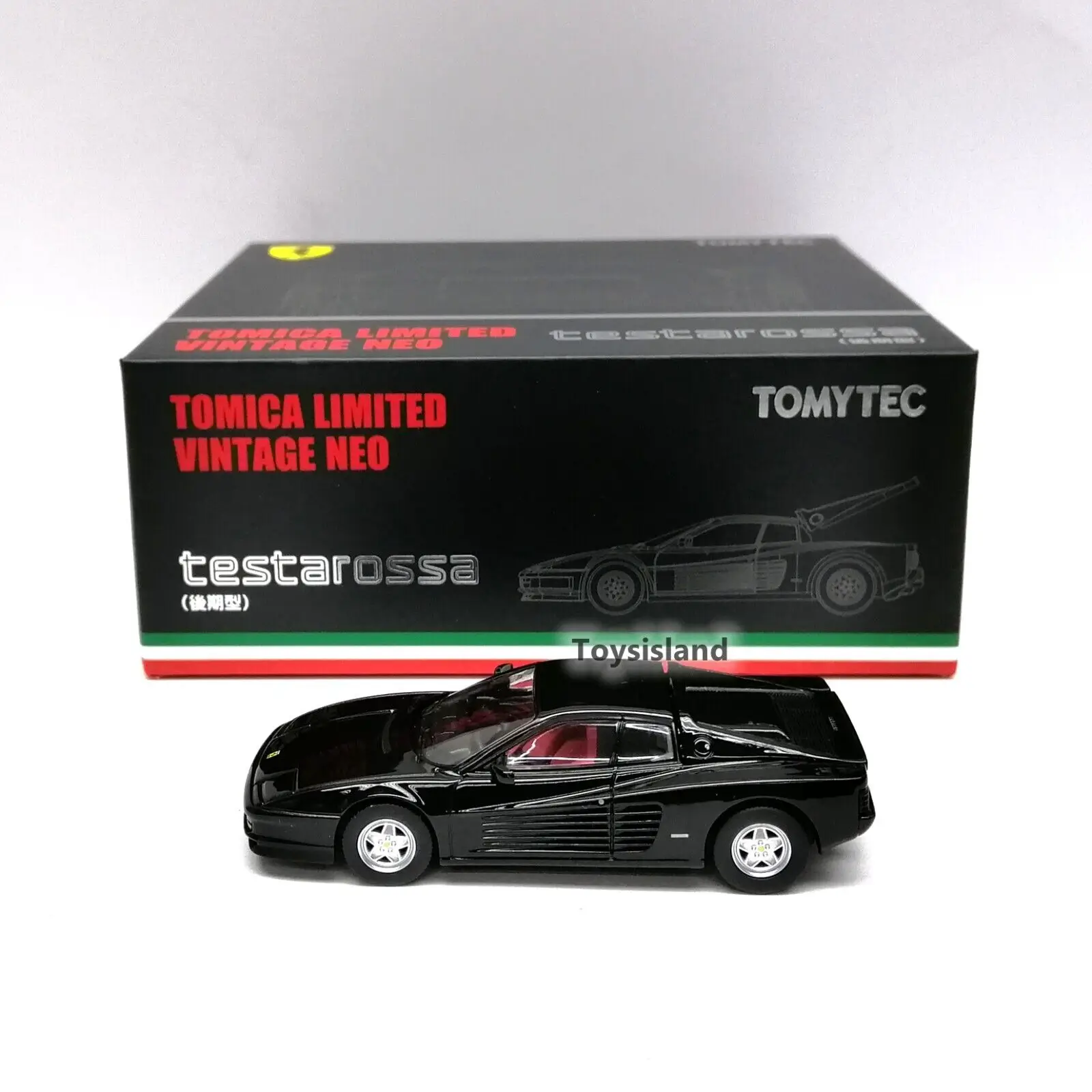 

Tomica Limited Vintage NEO TLV Testarossa ( Late type ) TOMYTEC LV BLACK DieCast Model Car Collection Limited Edition Hobby Toys