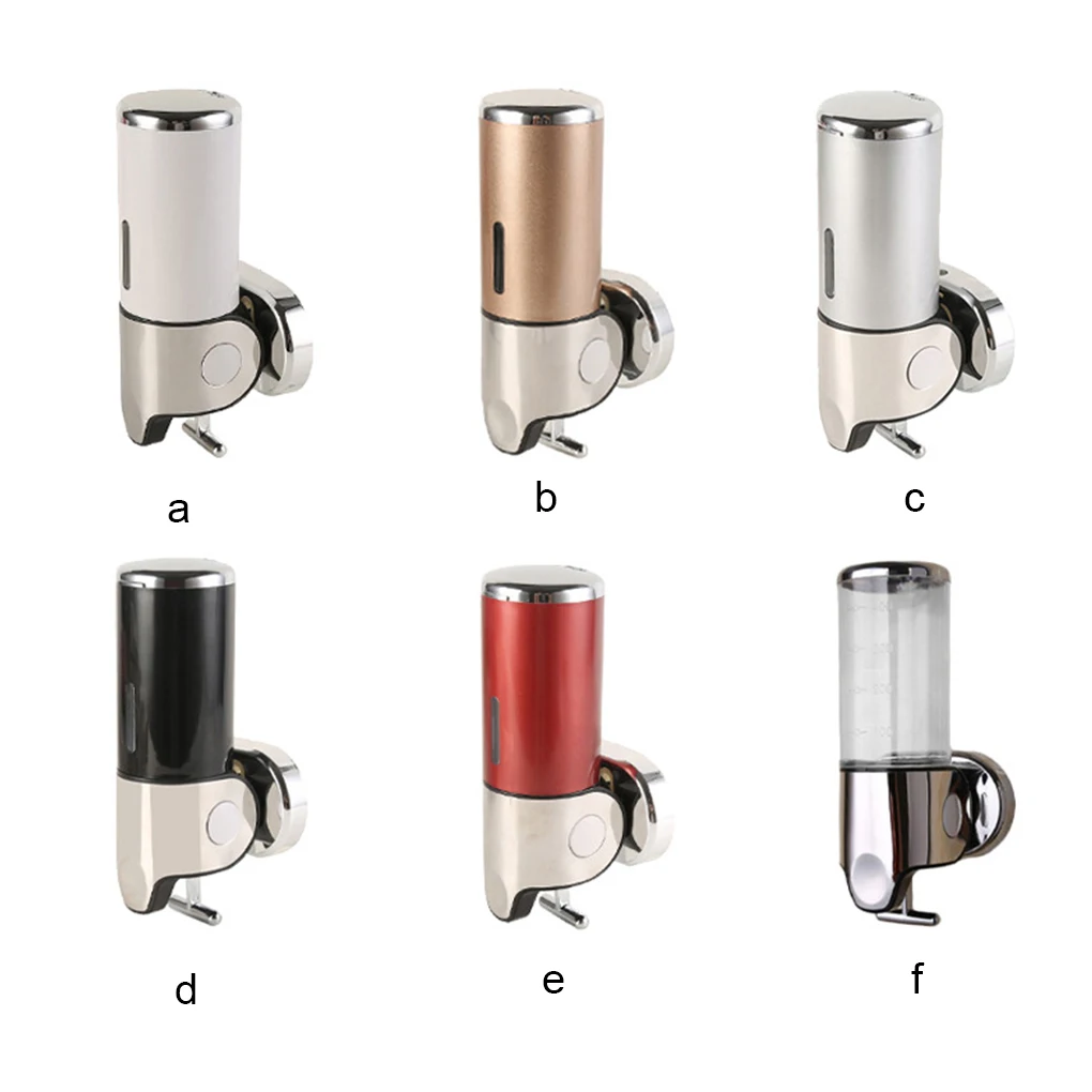 

Stainless Steel Shower Soap Dispenser 500ml Soap Box holder Manual Shower Gel Soap Storage Box for Hotel Transparent