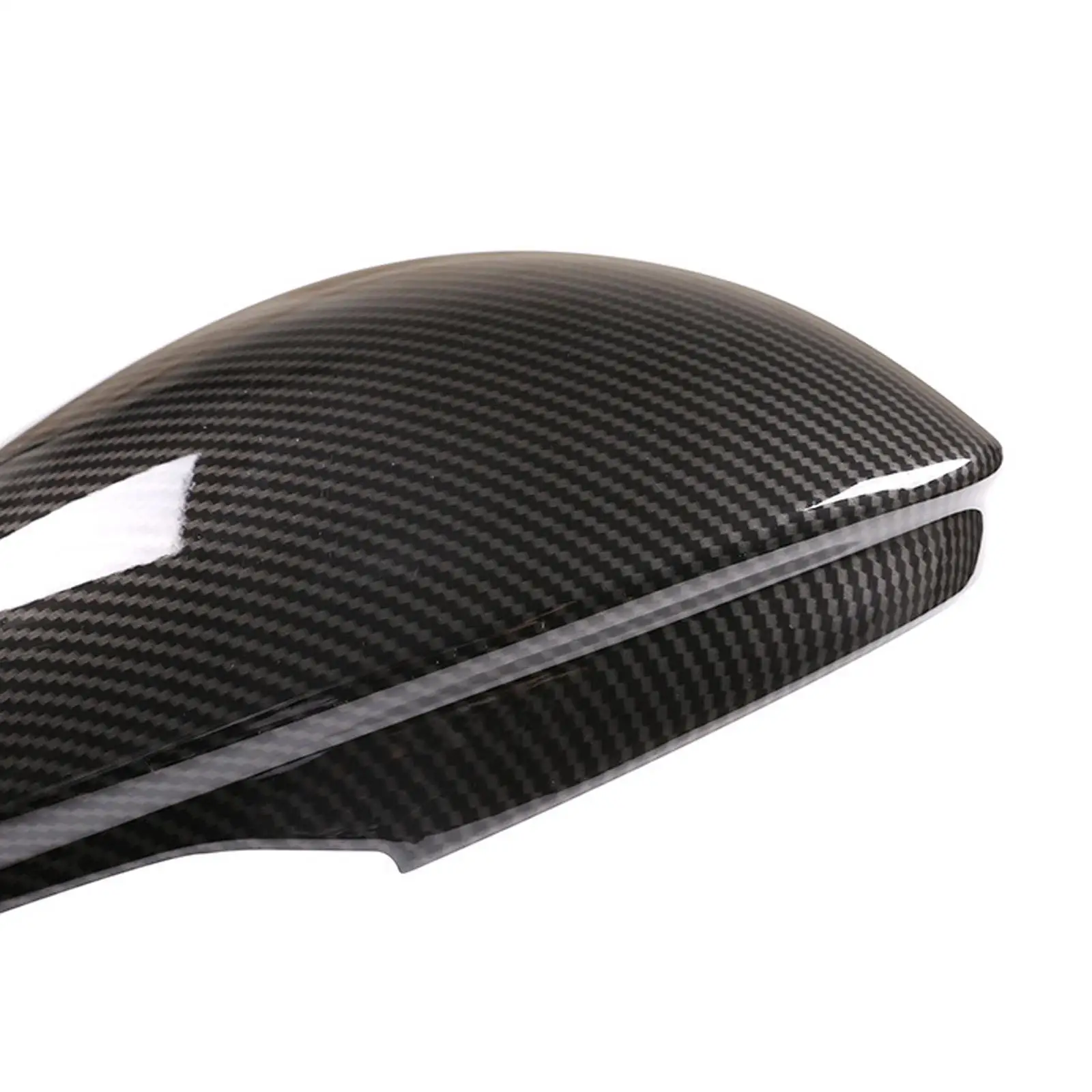 Черная накладка на дверное зеркало из углеродного волокна с принтом АБС-пластика