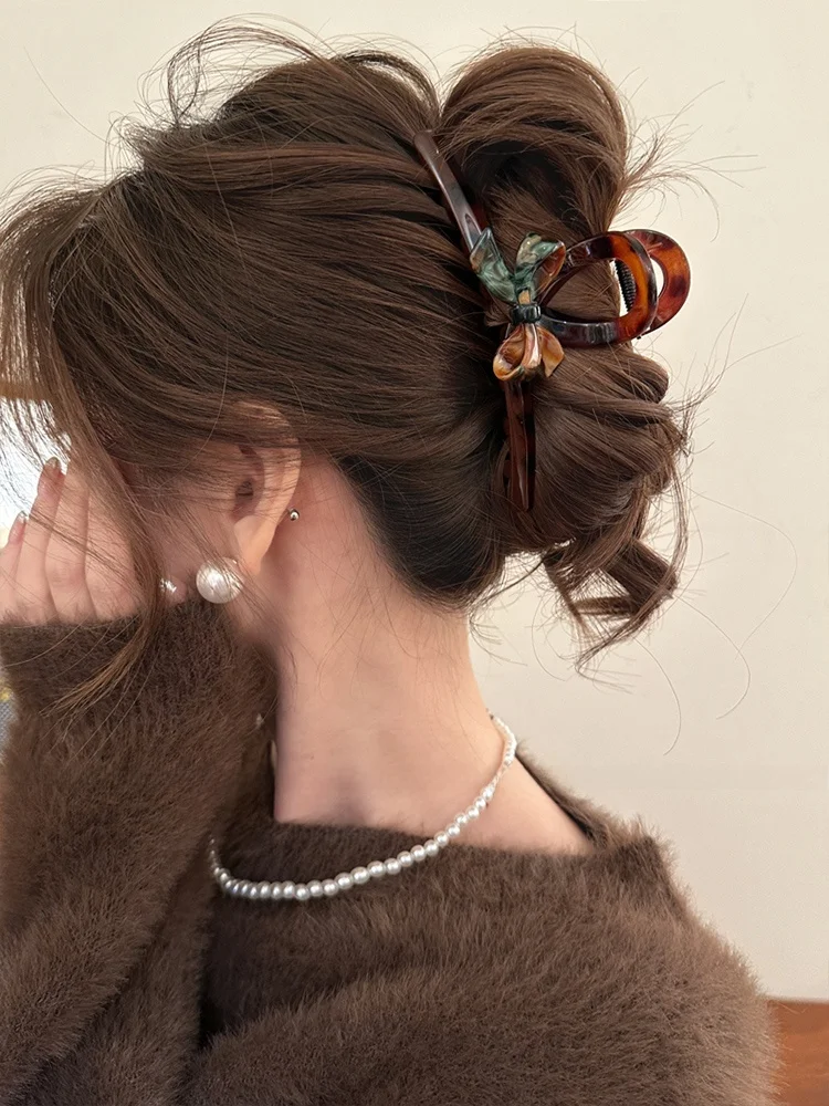 Элегантный стеклянный галстук-бабочка с розовой ручкой для женщин новинка 2024