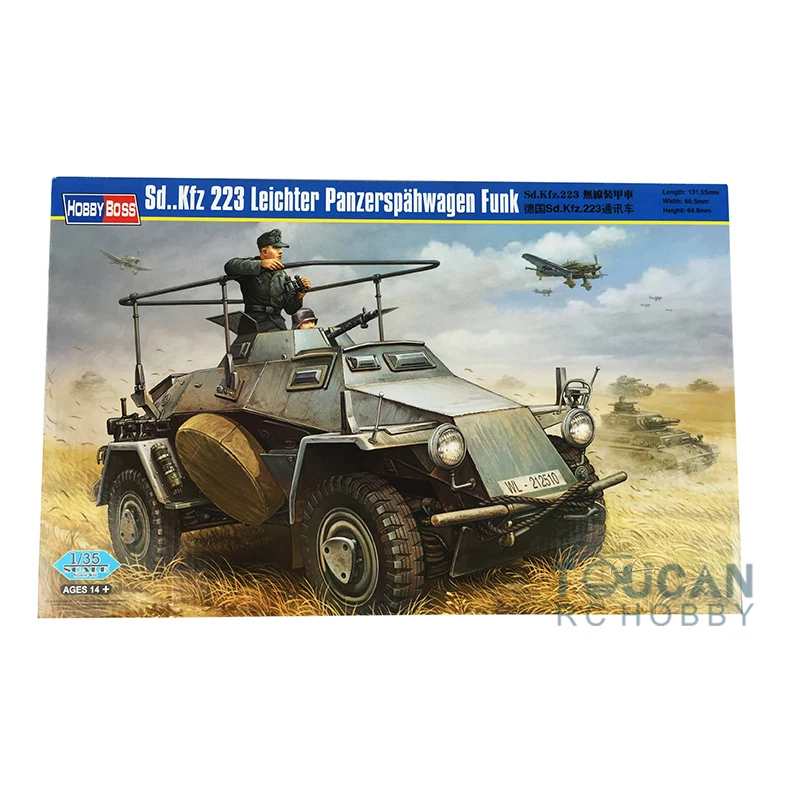 

Hobby Boss 82443 1/35 German Sd.Kfz.223 Communication Vehicle Car Model Armored KIT Model TH06452-SMT2