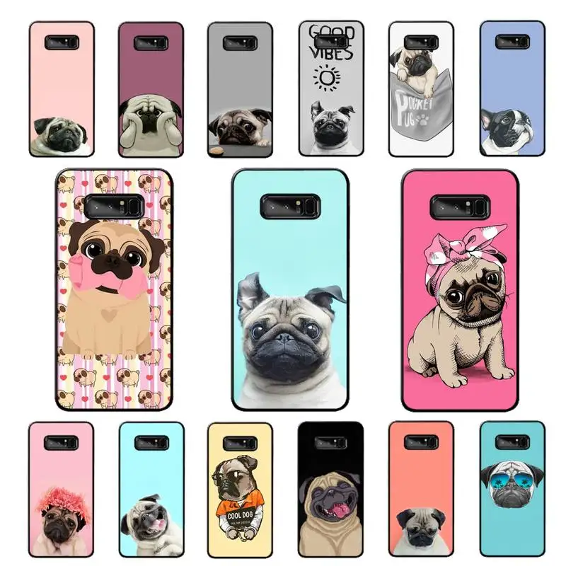 

Pug Dog Phone Case for Samsung Note 5 7 8 9 10 20 pro plus lite ultra A21 12 02