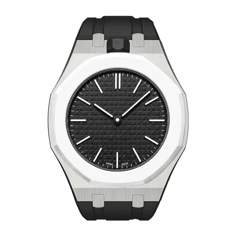 Фото Металлический корпус, силиконовый ремешок, мод-комплект для Swatch AP Royal POP, набор для переделки карманных часов в наручные, 2-в-1, резиновый браслет, аксессуары. №4