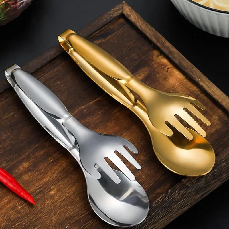 

Kitchen Tongs Stainless Steel Food Clip Churrasco Tweezers Clip Barbecue Accessories For BBQ Grilling Salad Cakes For Home Use