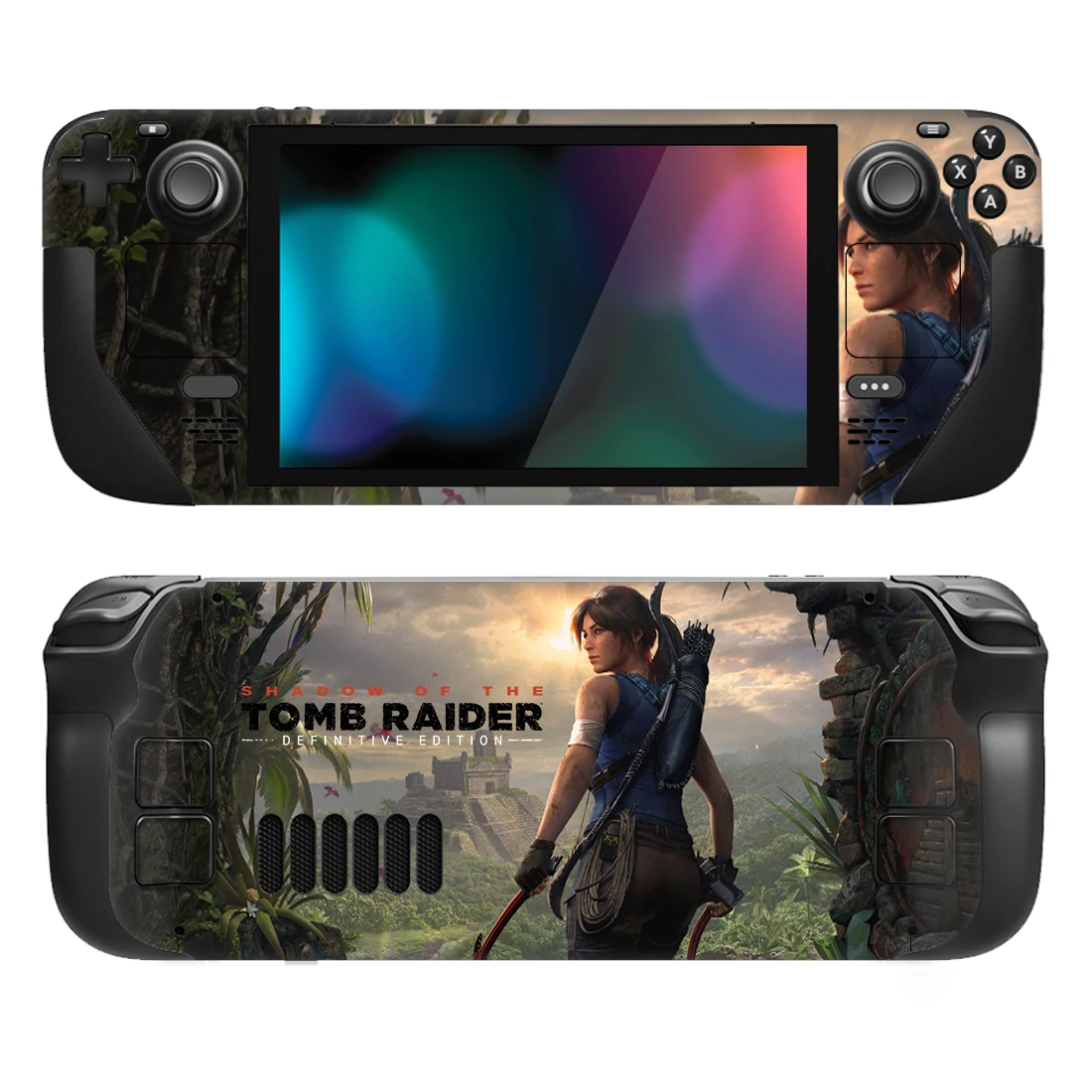 

Tomb Raider Style Skin Vinyl for Steam Deck Console Full Set Protective Decal Wrapping Cover For Valve Console Premium Stickers