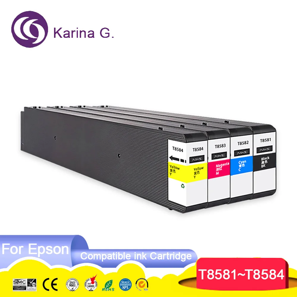 

T8581 T8582 T8583 T8584 ink cartridge with pigment ink for Epson WorkForce Enterprise WF-C20590 A3 Color WF C20590 printer