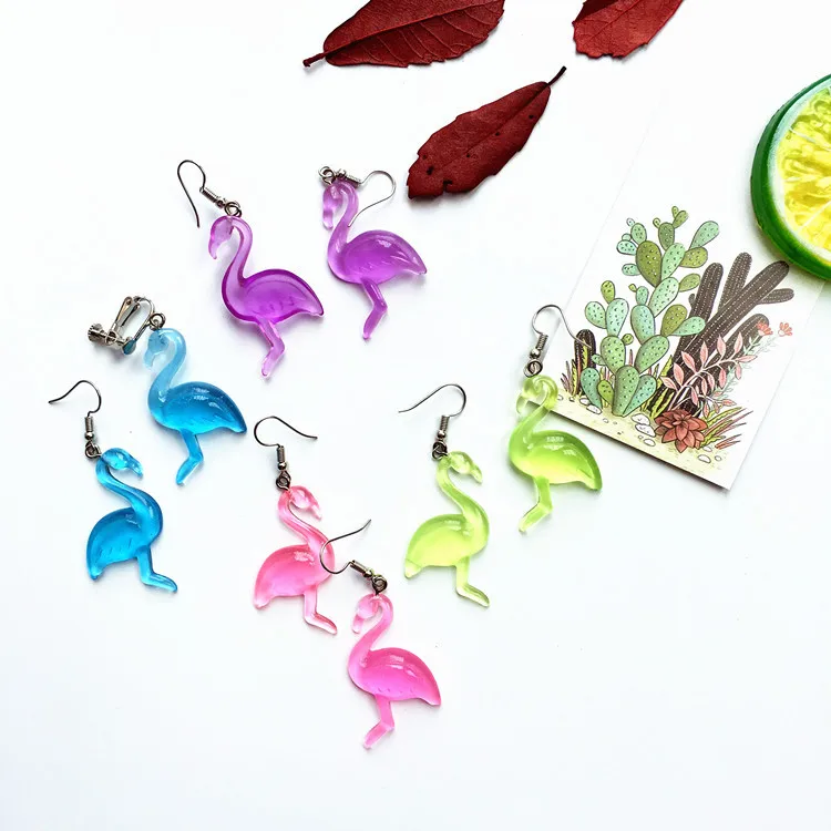 2022 модные креативные акриловые серьги женские Мультяшные персонализированные