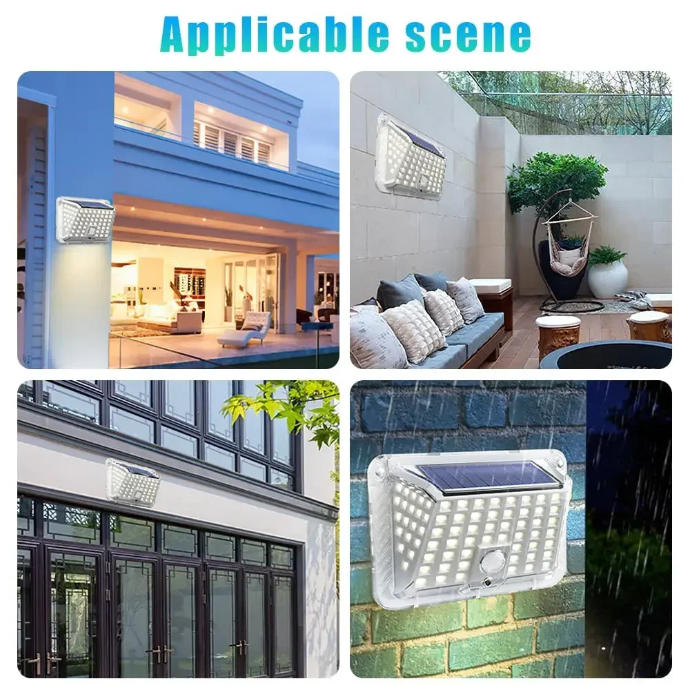 Уличный водонепроницаемый садовый светильник на солнечной батарее