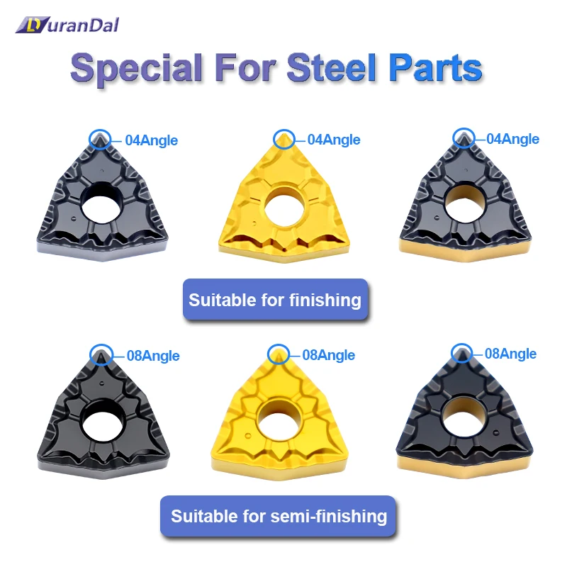

10Pcs High Quality WNMG080408 432 LC6225 Carbide Inserts WNMG080408 Durable External Turning CNC Lathe Tool For Steel