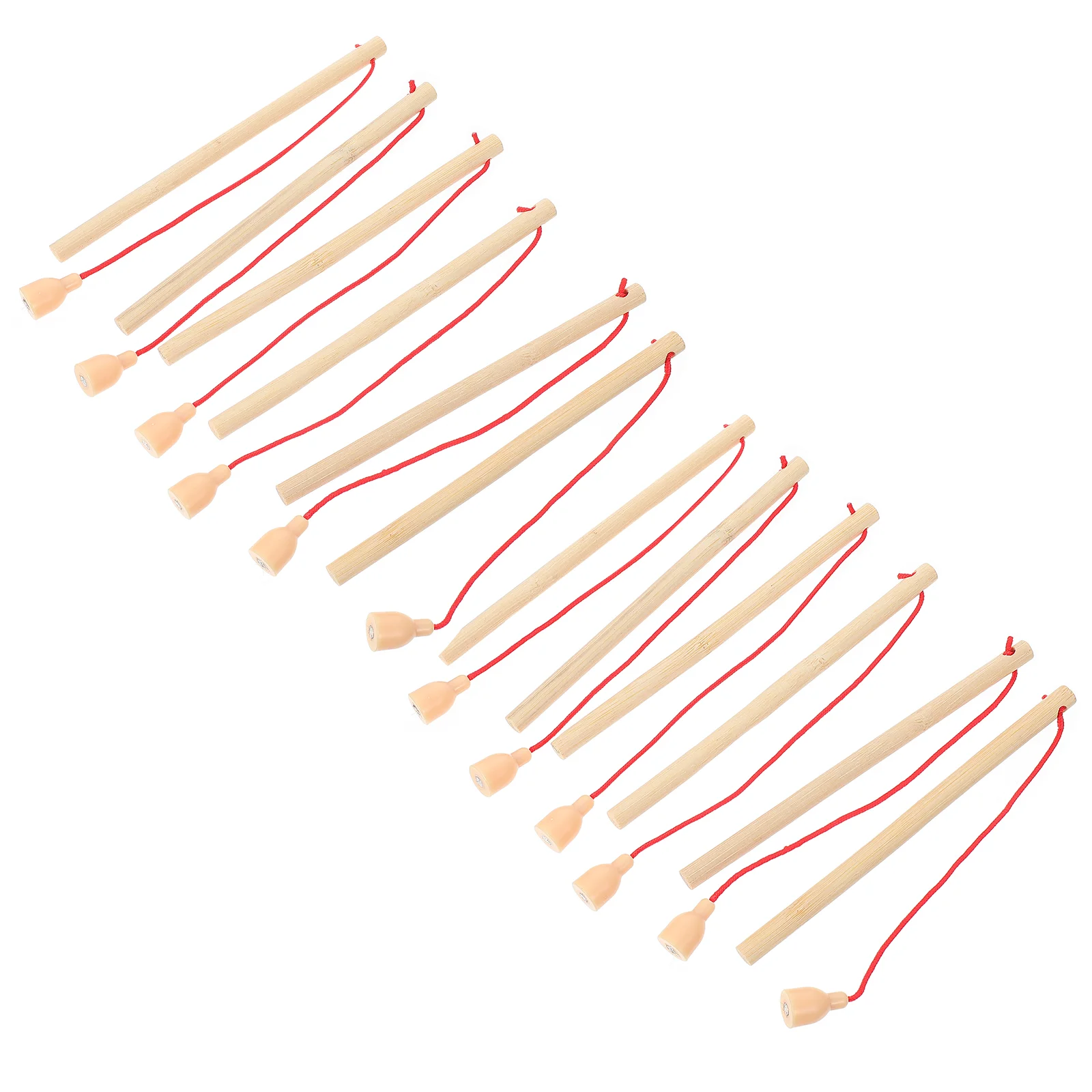 

12 Pcs Wooden Fishing Rod Funny Catching Game Children Plaything Educational Toys Magnetic Kindergarten Kids Storage Bag