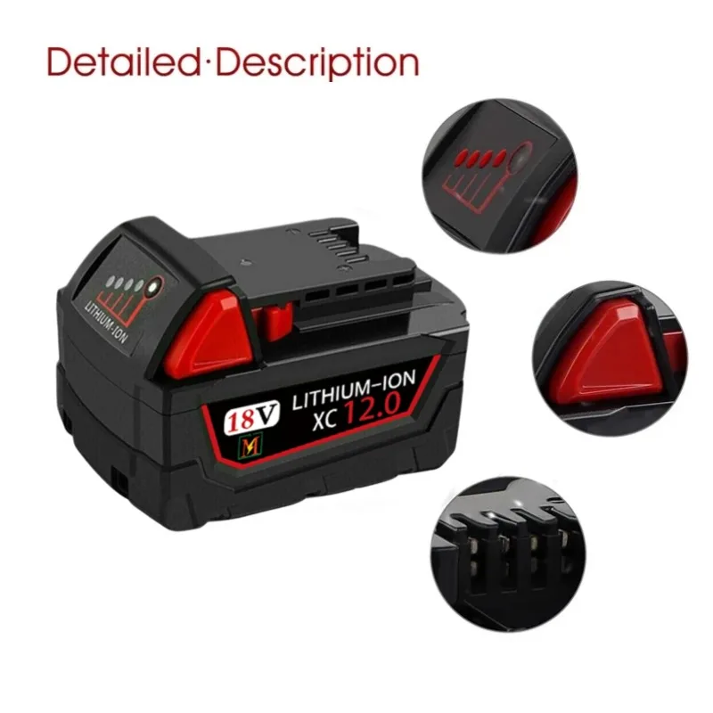 TPCELL 56912 Ач для аккумуляторов Milwaukee M18 M18B5 XC литиевая аккумуляторная батарея ION 18 В 5,0 6,0 9,0 12,0 Ач (art.: 3920cc5f730c8) - 3920cc5f730c8