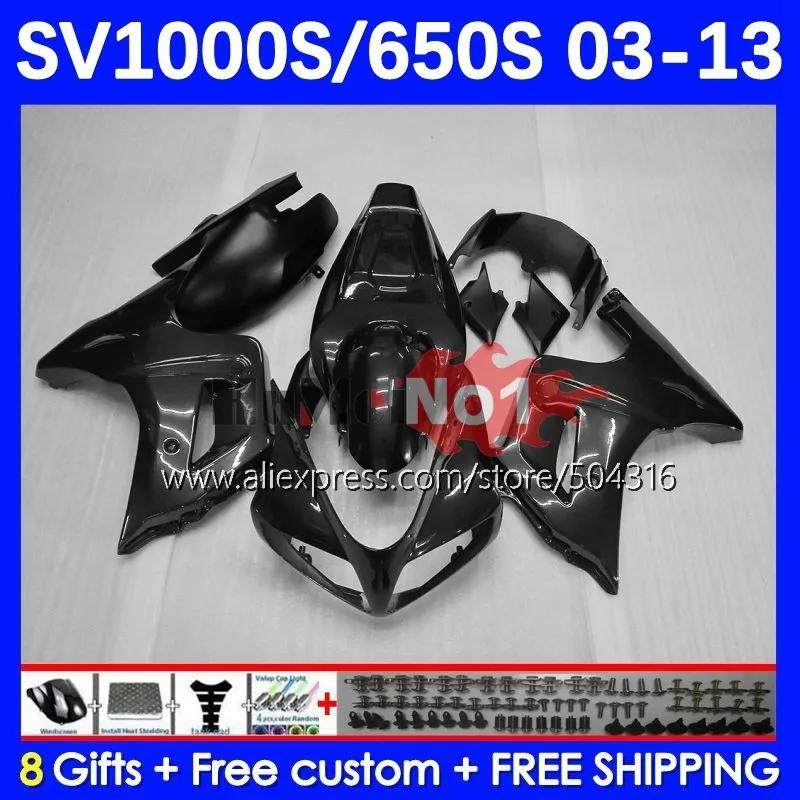 

SV1000S For SUZUKI SV650S SV650 SV1000 S 26MC.7 SV 650S 1000S 03 04 05 06 07 08 2009 2010 2011 2012 2013 Fairings black metal
