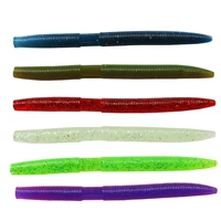 8pcslot 13 5cm 10g fishing maggots worm lure add salt soft bait grub long cast artificial lures